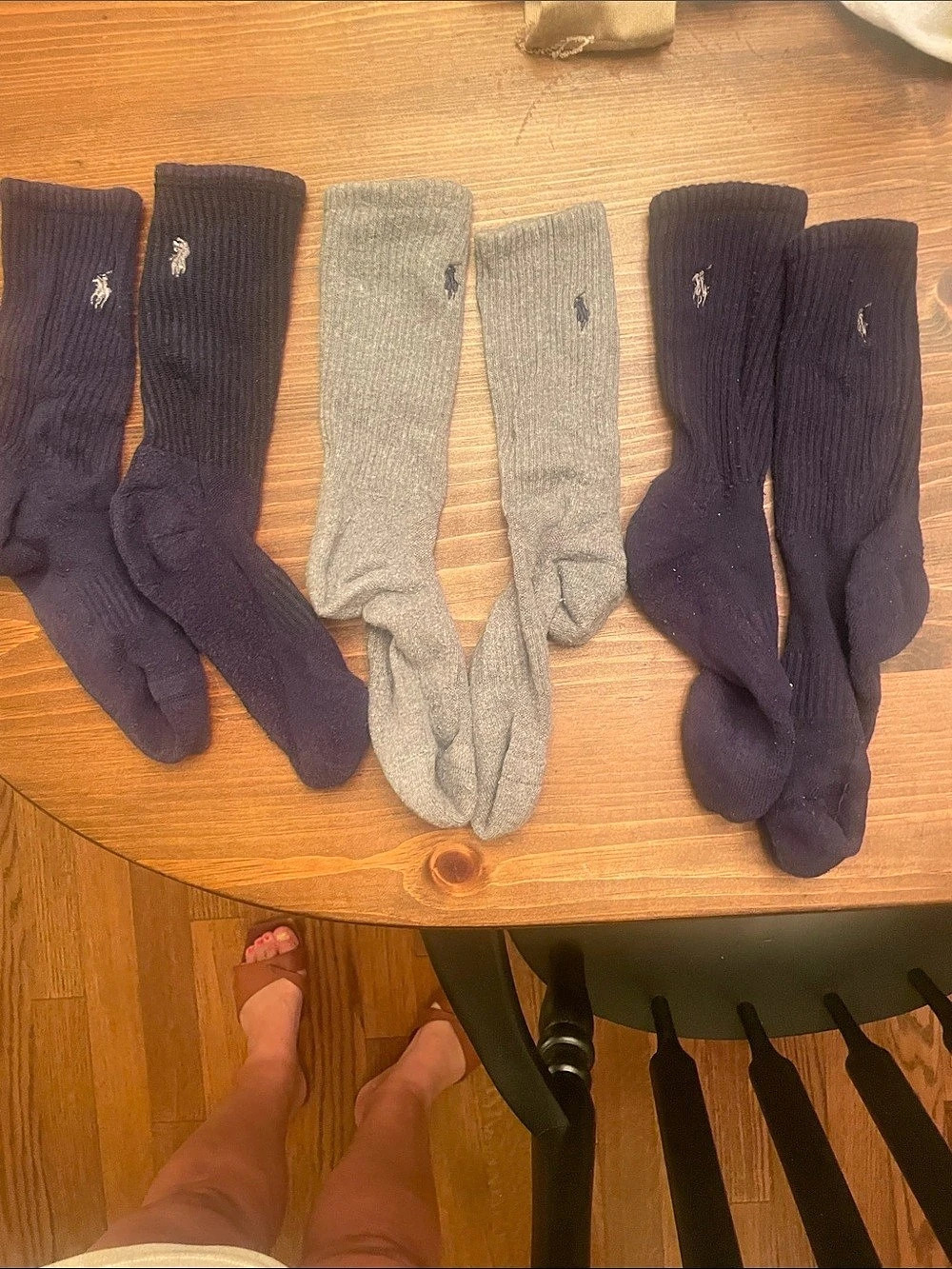 Polo Ralph Lauren Classic Sport Crew Socks Blue & Gray boys